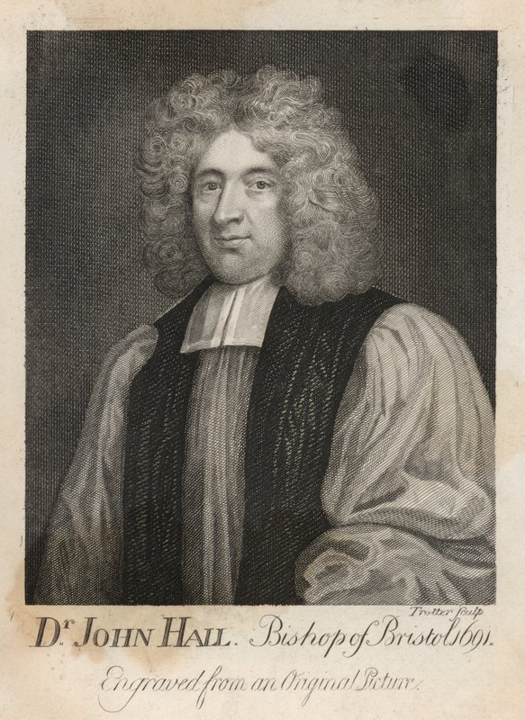 Dr. John Hail, biskop af Bristol i 1691 af English School