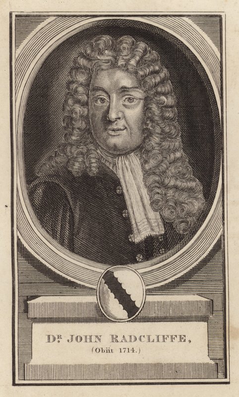 Dr. John Radcliffe døde 1714 af English School