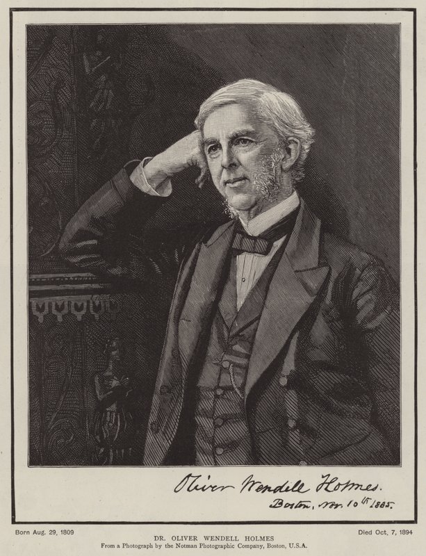 Dr. Oliver Wendell Holmes (gravering) af English School