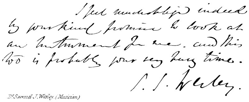 Dr. Samuel J Wesley, (musiker) af English School