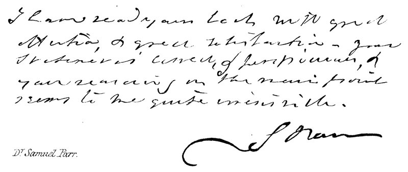 Dr. Samuel Parr af English School