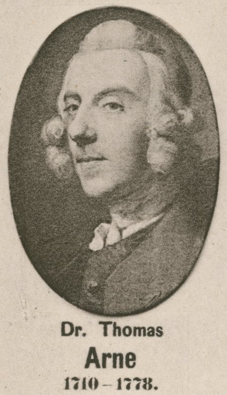 Dr Thomas Arne (gravure) af English School