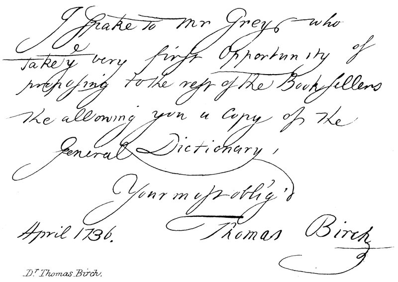 Dr Thomas Birch af English School