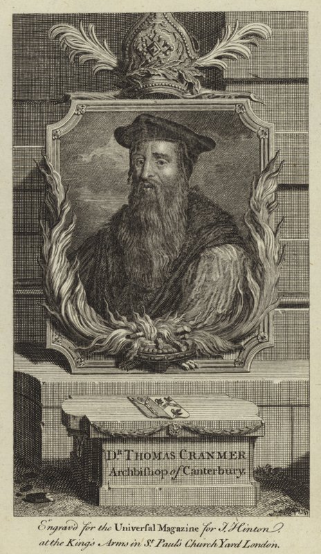 Dr. Thomas Cranmer, ærkebiskop af Canterbury af English School