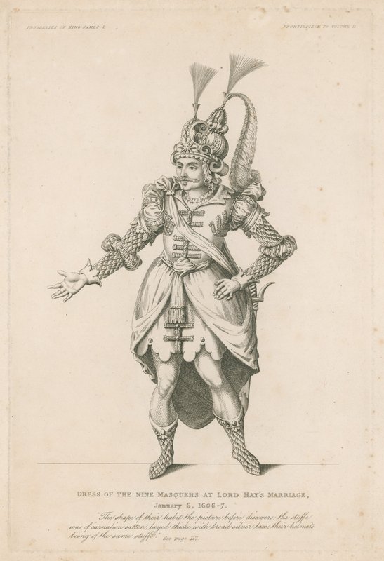 Kjole af ni masker ved Lord Hays ægteskab, 6. januar 1606-7 af English School