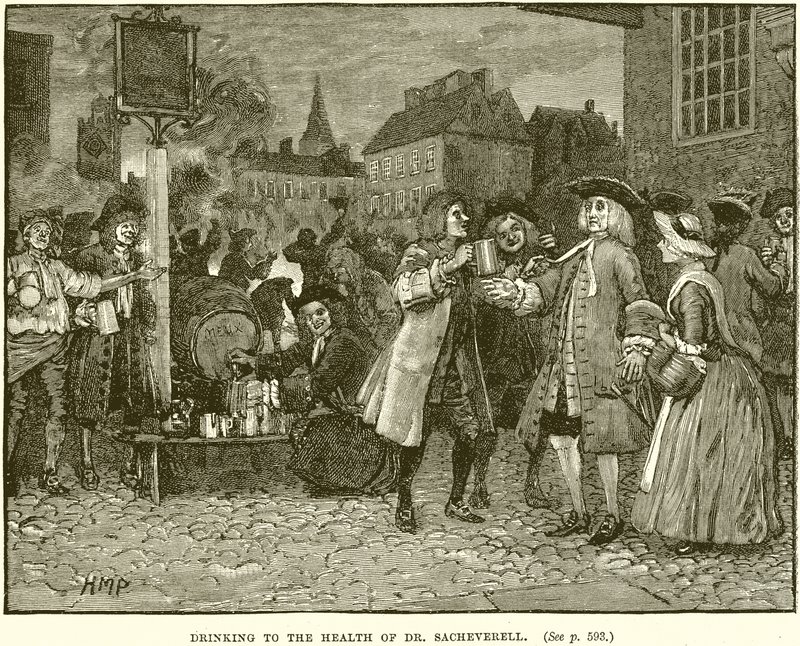 Drikker til Dr. Sacheverells helbred af English School