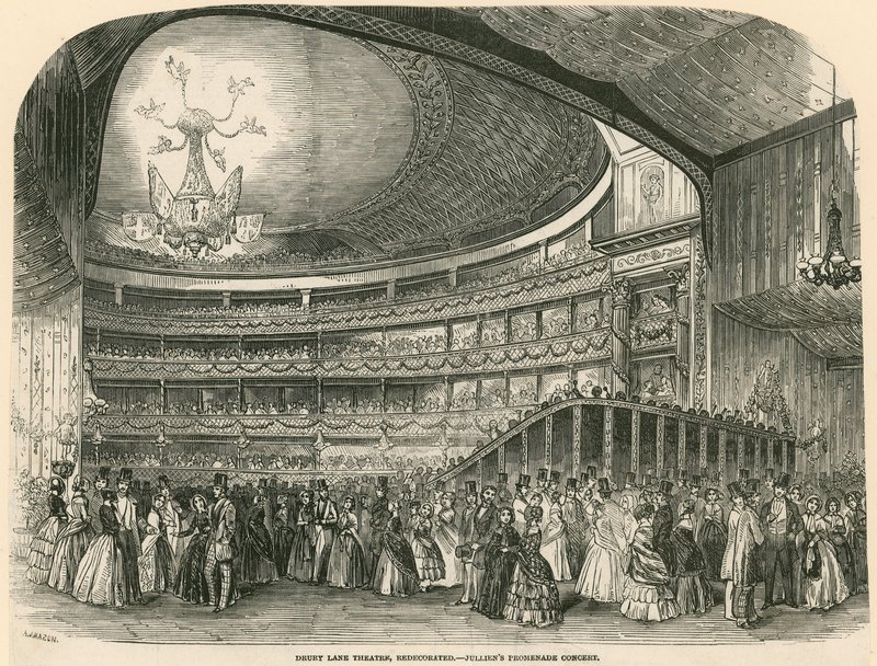 Drury Lane Theatre nyindrettet - Julliens Promenadekoncert af English School