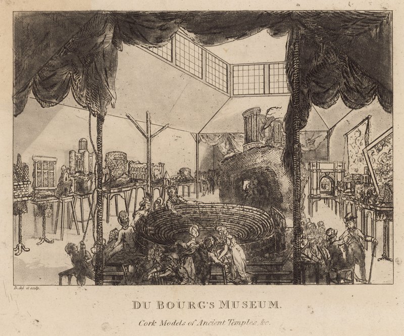 Du Bougs Museum, korkmodeller af antikke templer af English School