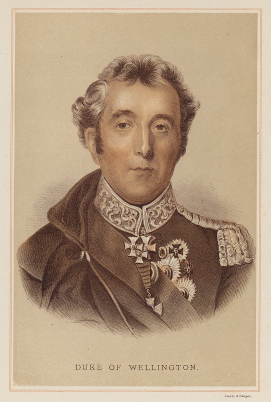 Duke of Wellington (farve litho) af English School