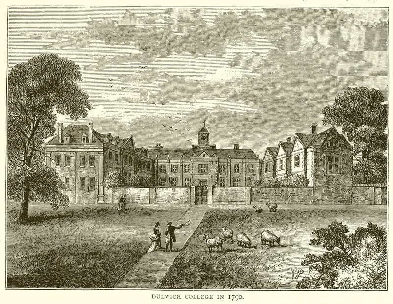 Dulwich College i 1790 af English School