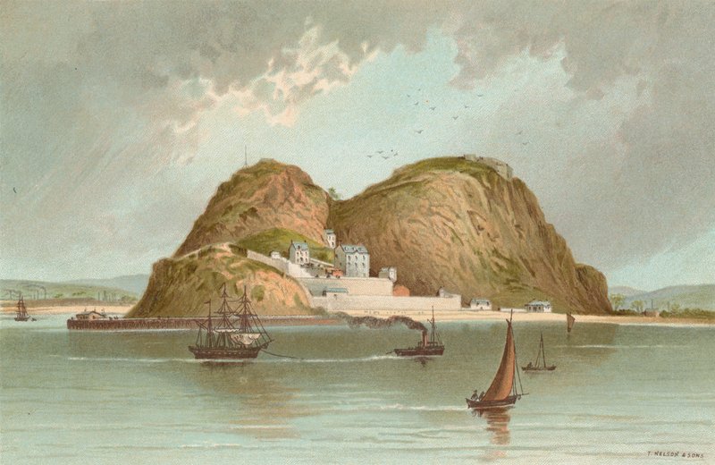 Dumbarton Castle af English School
