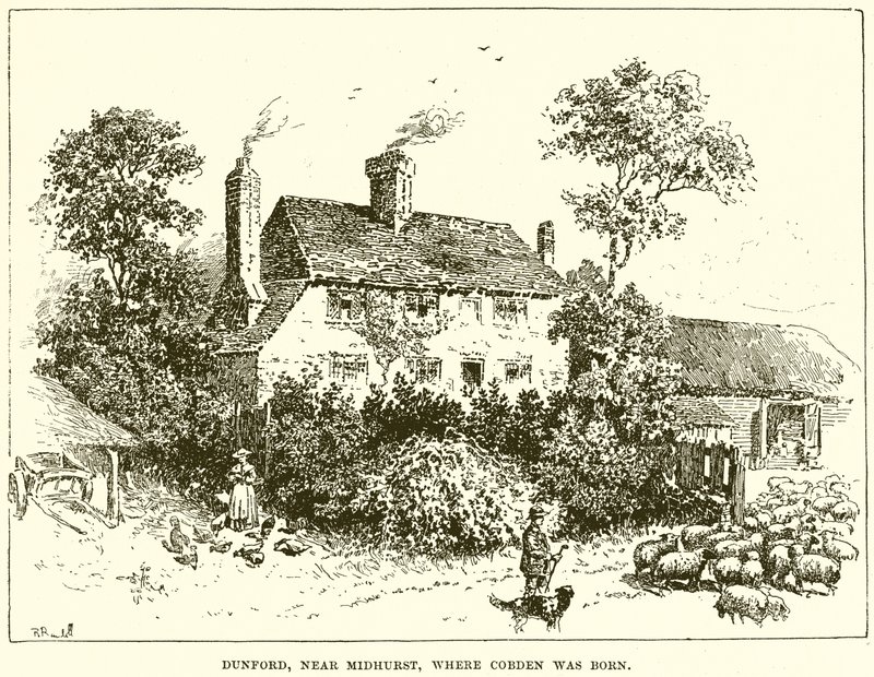 Dunford, nær Midhurst, hvor Cobden blev født af English School