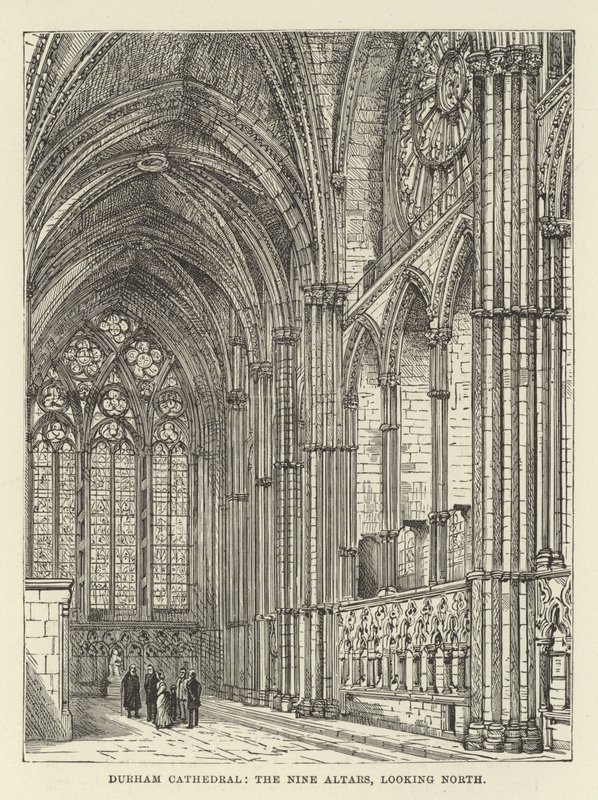 Durham Cathedral, de ni altre, ser mod nord af English School