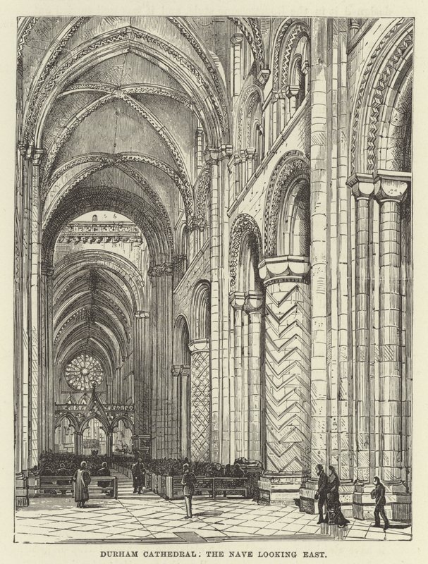 Durham Cathedral, skibet ser mod øst af English School