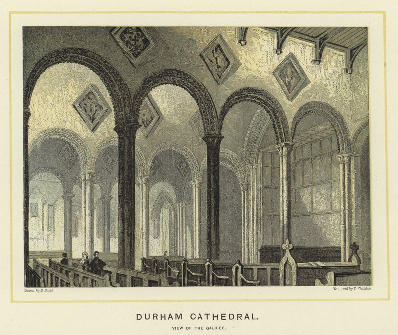 Durham Cathedral, udsigt over Galilæa af English School