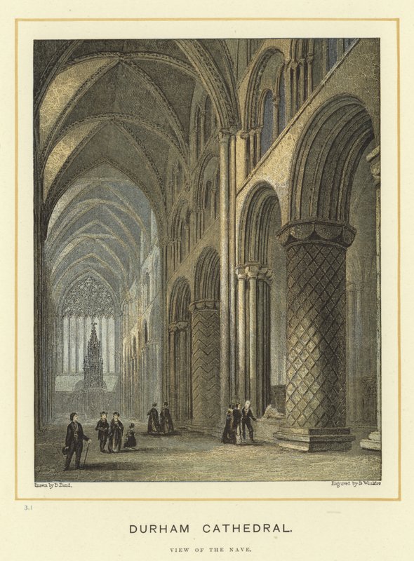 Durham Cathedral, udsigt over skibet af English School