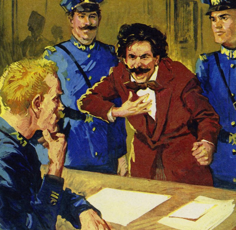 Under en turné i Rusland blev Strauss og hans orkester arresteret som spioner af English School