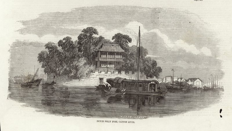 Dutch Folly Fort, Canton River af English School