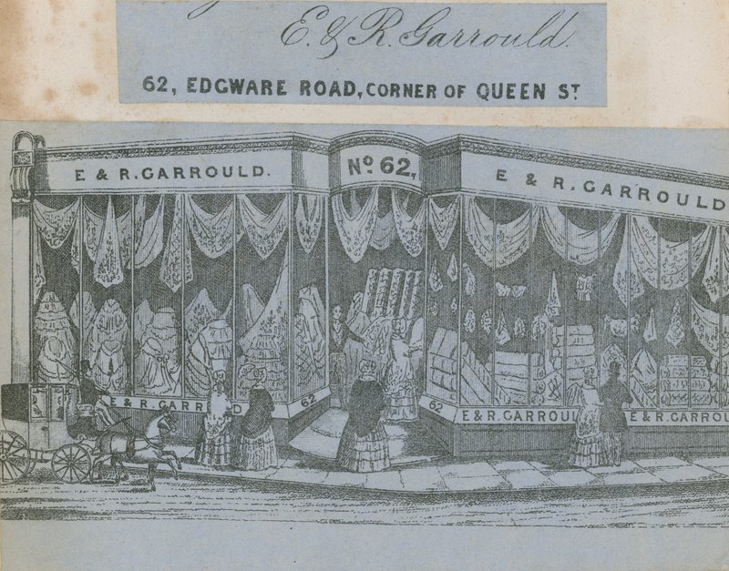 E & R Garrould, 62 Edgware Road, Corner of Queen Street, London af English School