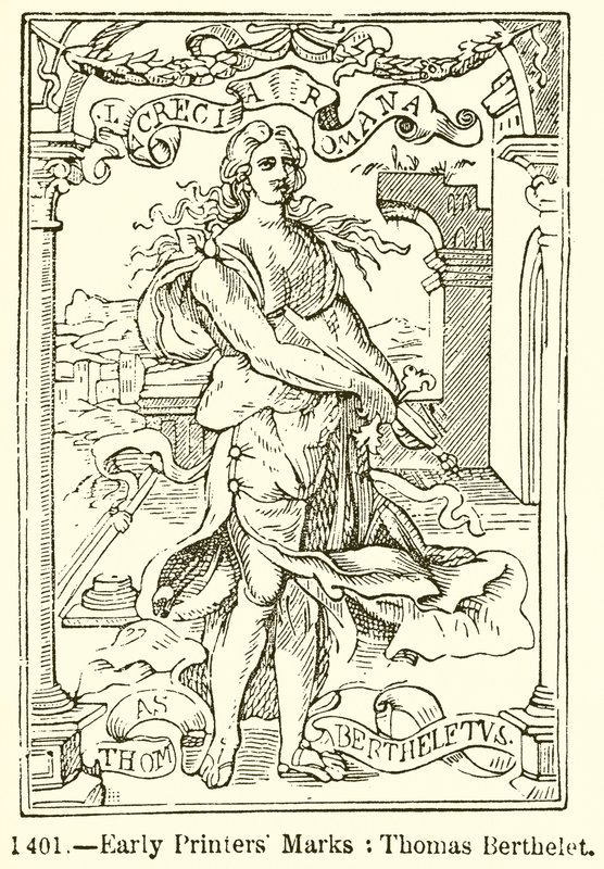Tidlige trykkeriers mærker: Thomas Berthelet af English School