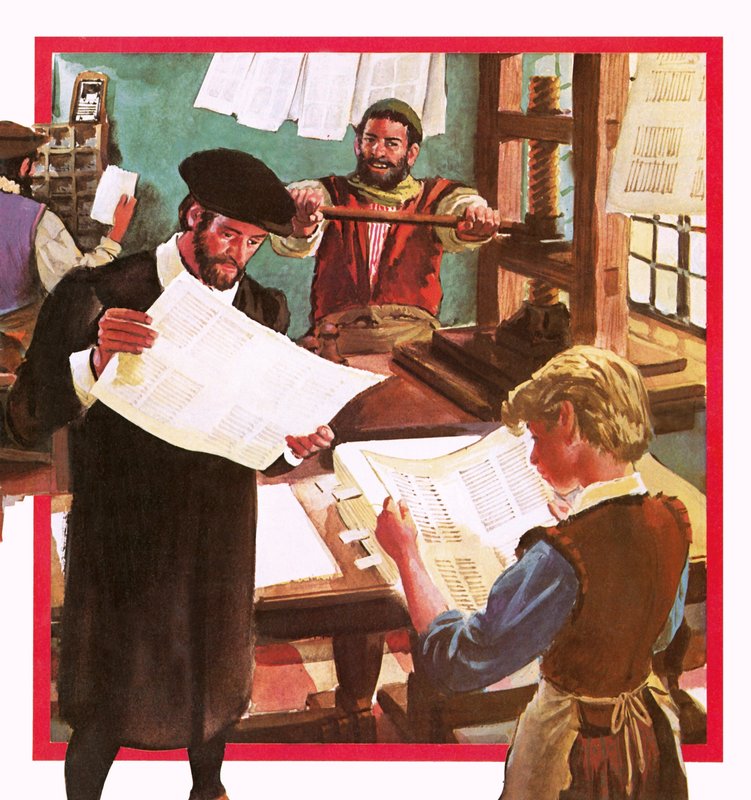 Tidlig trykpresse af English School