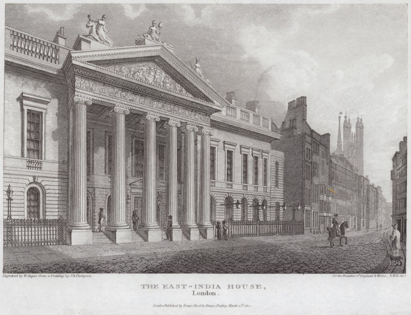 East-India House på Leadenhall Street af English School