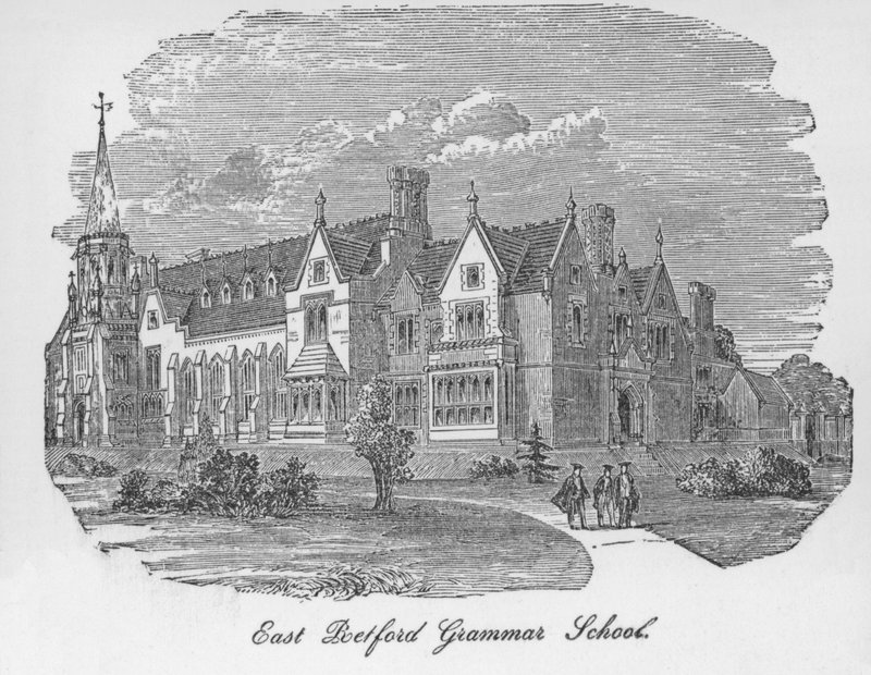 East Retford Grammar School (gravering) af English School