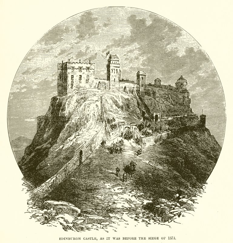 Edinburgh slot, som det var før belejringen af 1573 af English School