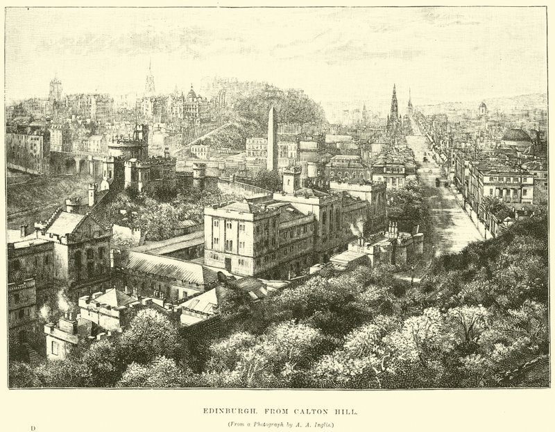 Edinburgh, fra Calton Hill af English School