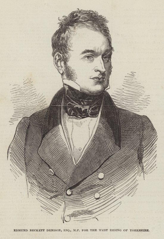 Edmund Beckett Denison, Esquire, MP, for West Riding of Yorkshire af English School