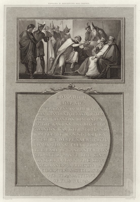 Edward II fratræder sin krone af English School