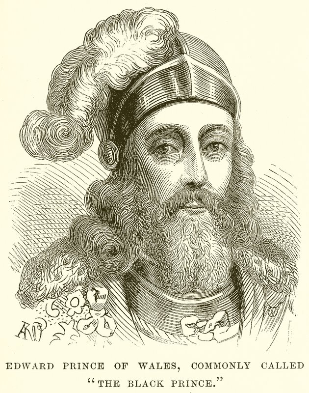 Edward Prince of Wales, almindeligvis kaldet The Black Prince af English School