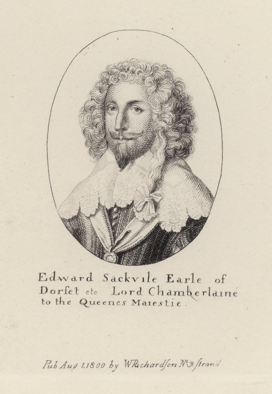 Edward Sackville, jarl af Dorset (gravering) af English School