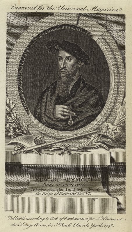 Edward Seymour, hertug af Somerset, beskytter af England og halshugget under Edward den VI. af English School