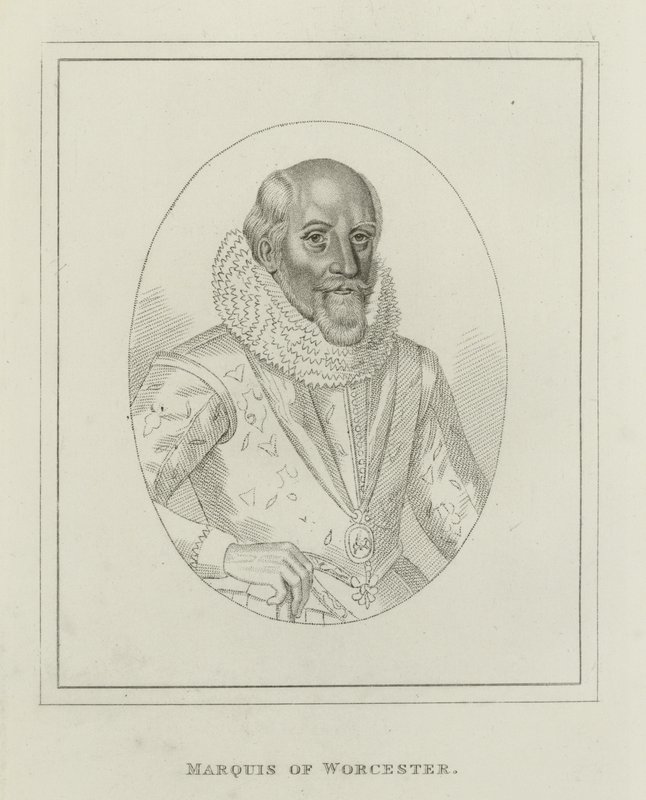 Edward Somerset, markis af Worcester (gravering) af English School