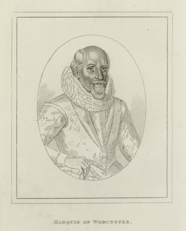 Edward Somerset, markis af Worcester (gravering) af English School