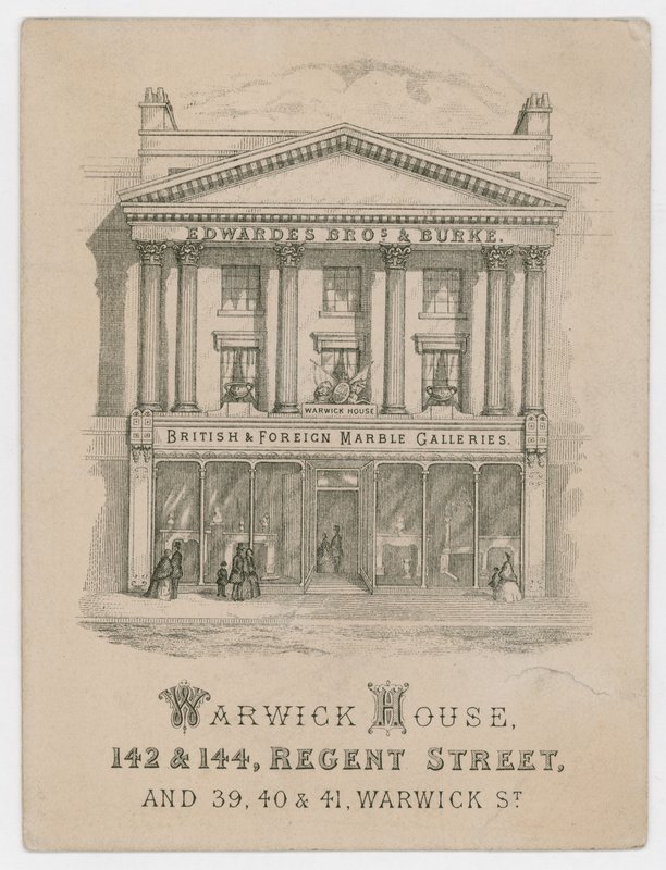 Edwardes Brothers & Burke, handelskort af English School