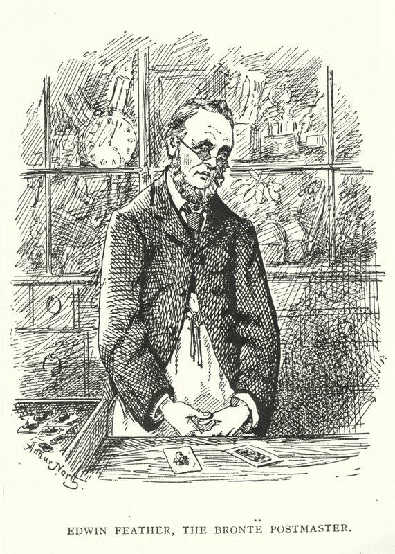 Edwin Feather, Bronte-postmesteren (gravering) af English School