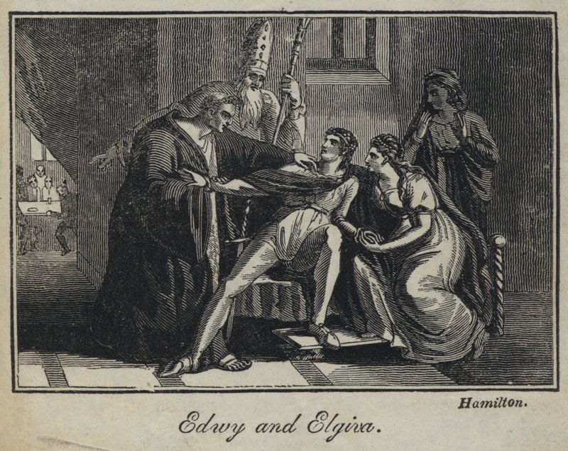 Edwy og Elgiva (gravering) af English School