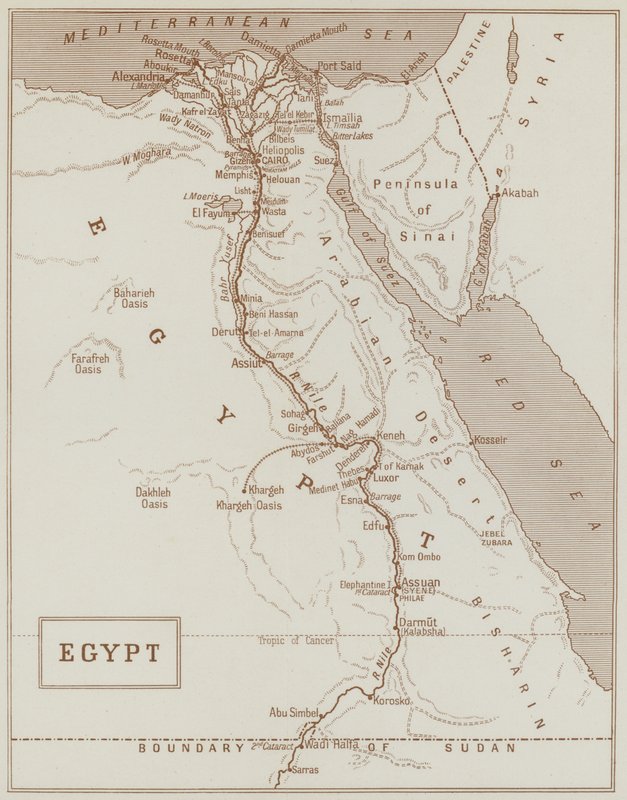 Egypten (litho) af English School
