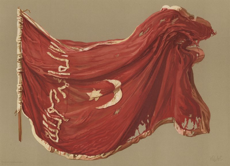 Egyptisk standard for Sinkat (chromolitho) af English School