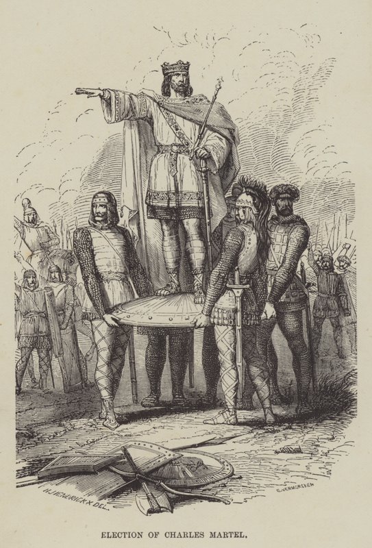 Valg af Charles Martel (gravering) af English School