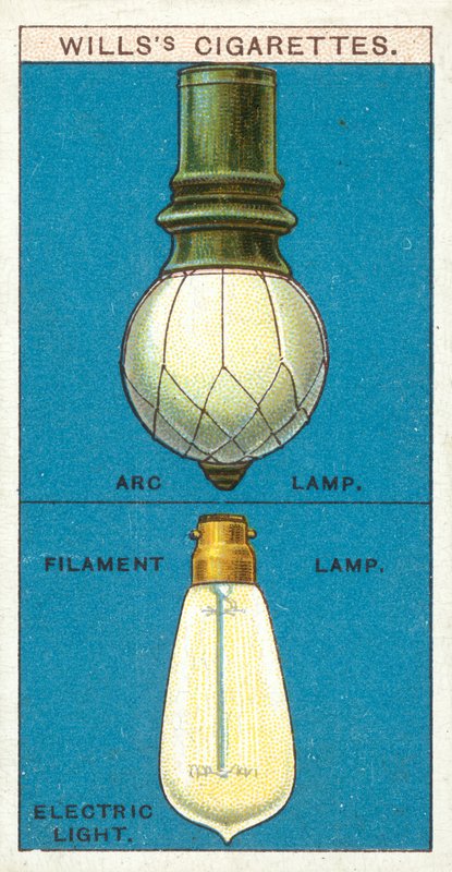 Elektrisk lys (chromolitho) af English School