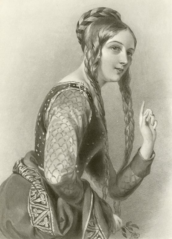 Eleanor af Aquitaine, dronning af kong Henrik II af English School