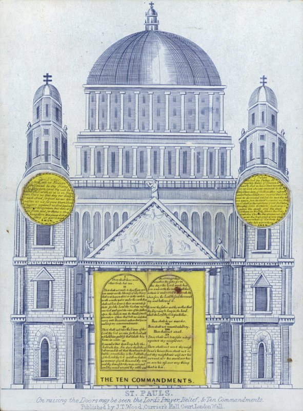 Højde af St Pauls Cathedral af English School