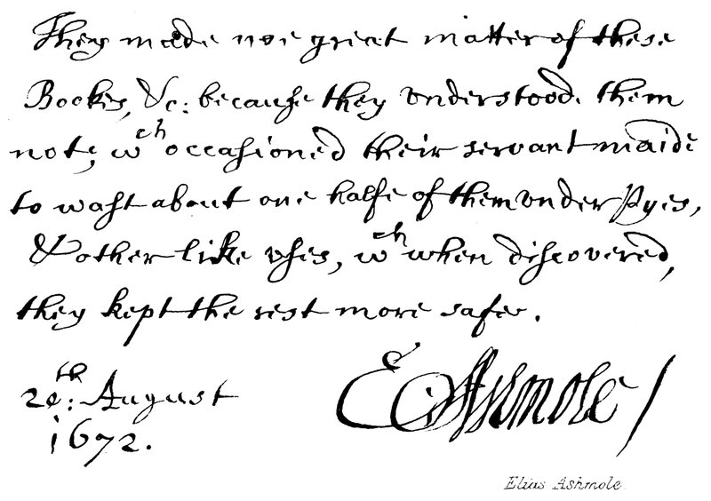 Elias Ashmole af English School