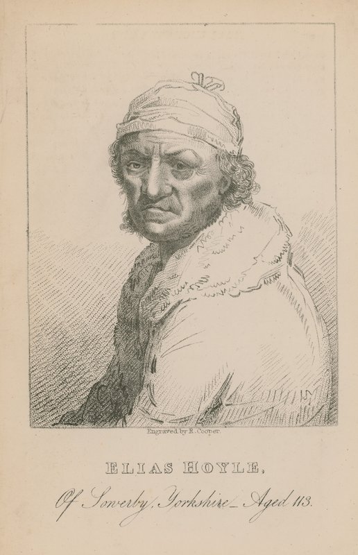 Elias Hoyle fra Sowerby, Yorkshire, 113 år gammel af English School