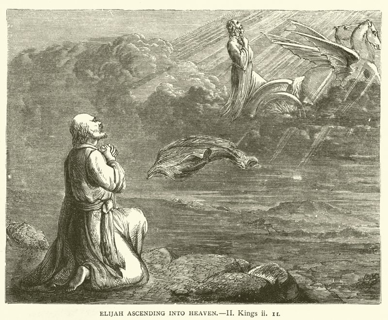 Elias stiger op til himlen, II, Konger, ii af English School