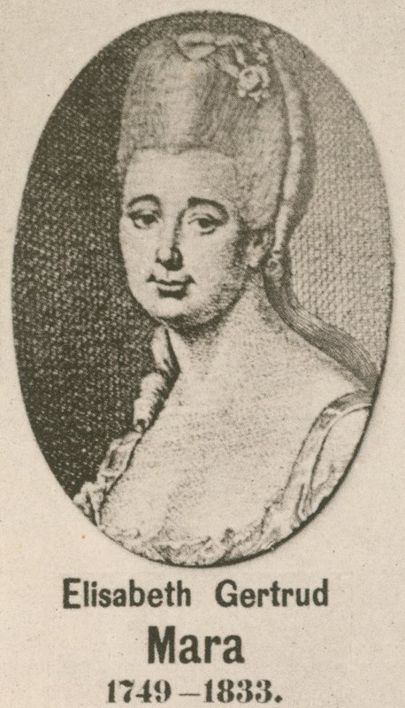 Elisabeth Gertrud Mara (gravure) af English School