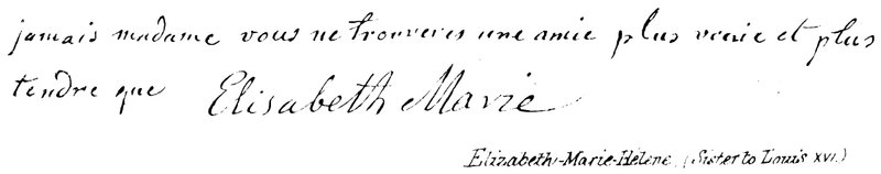 Elizabeth-Marie-Helene, (søster til Louis XVI) af English School